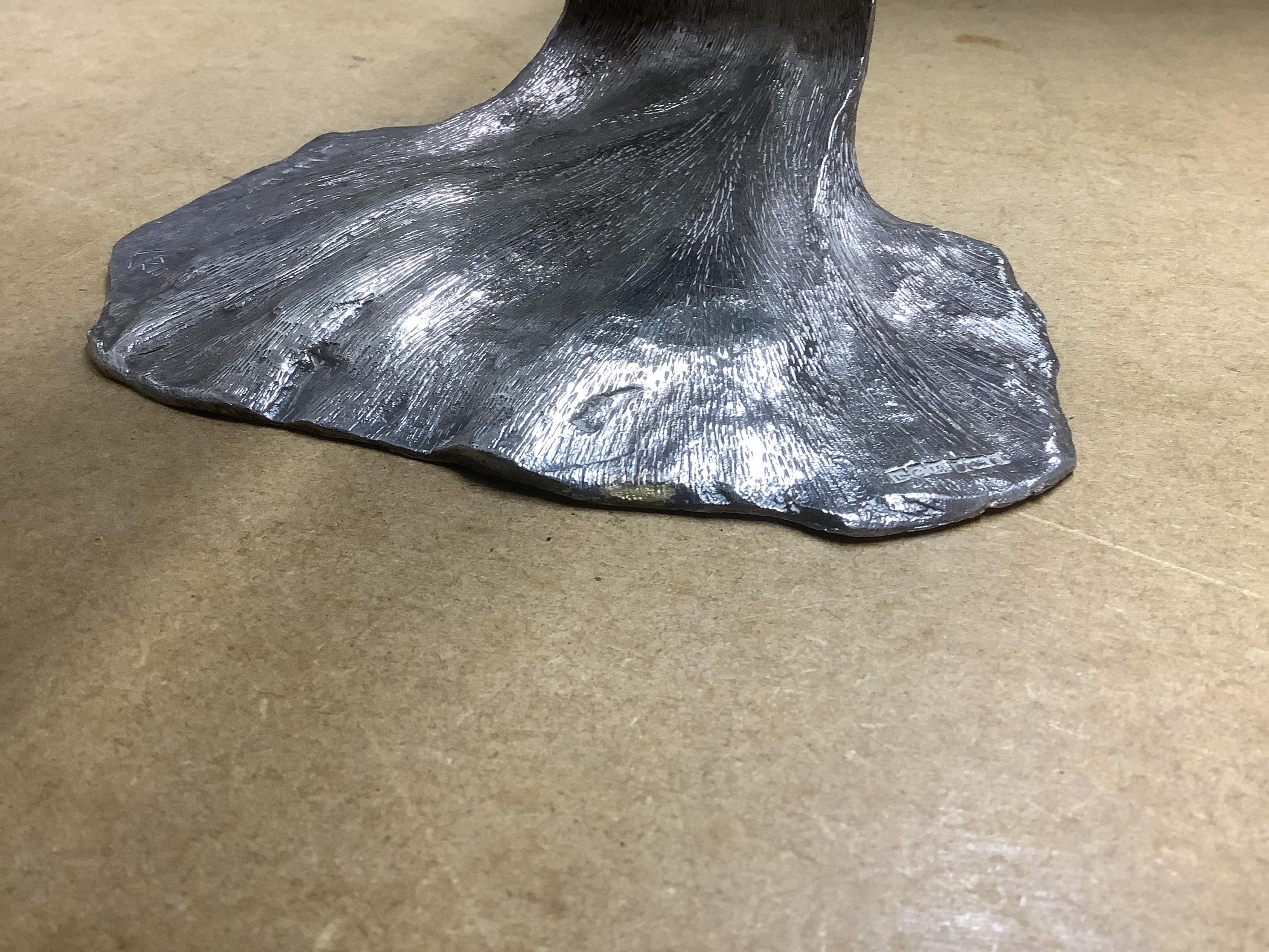 After James Osborne. A modern large cast silver figural group depicting children upon dolphins, Lunts Castings Ltd, Birmingham, 1992, height 55.3cm, 90.7oz. Condition - good